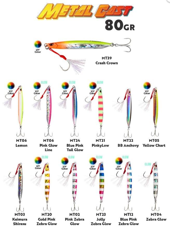 Fujin Metal Cast 80gr Shore Jig Metal Yem