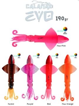 Fujin Calamax EVO 190gr Combo Squid Silikon Yem
