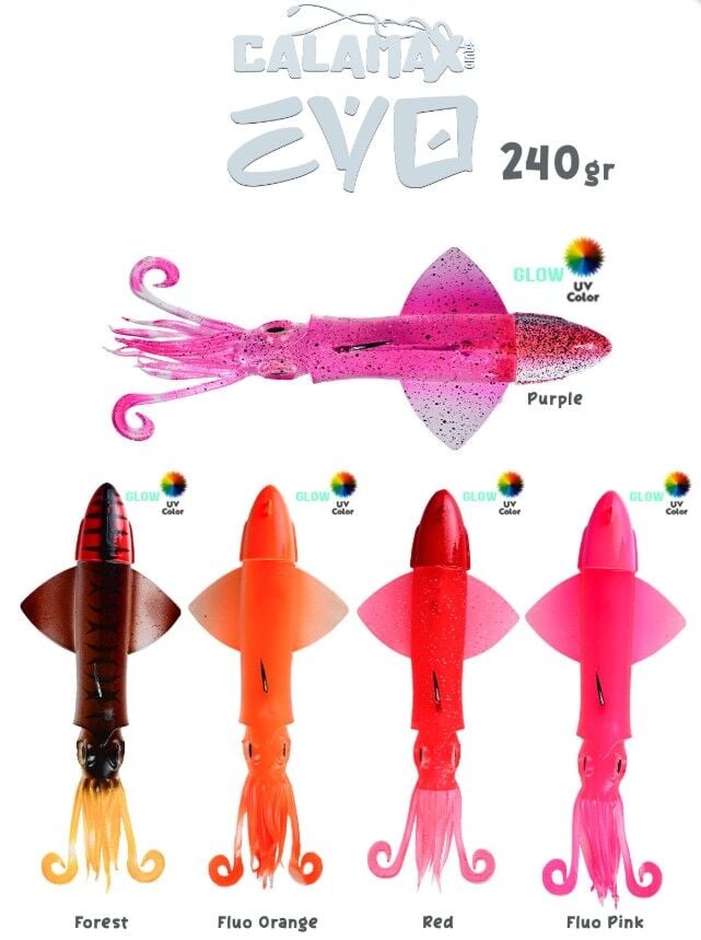 Fujin Calamax EVO 240gr Combo Squid Silikon Yem