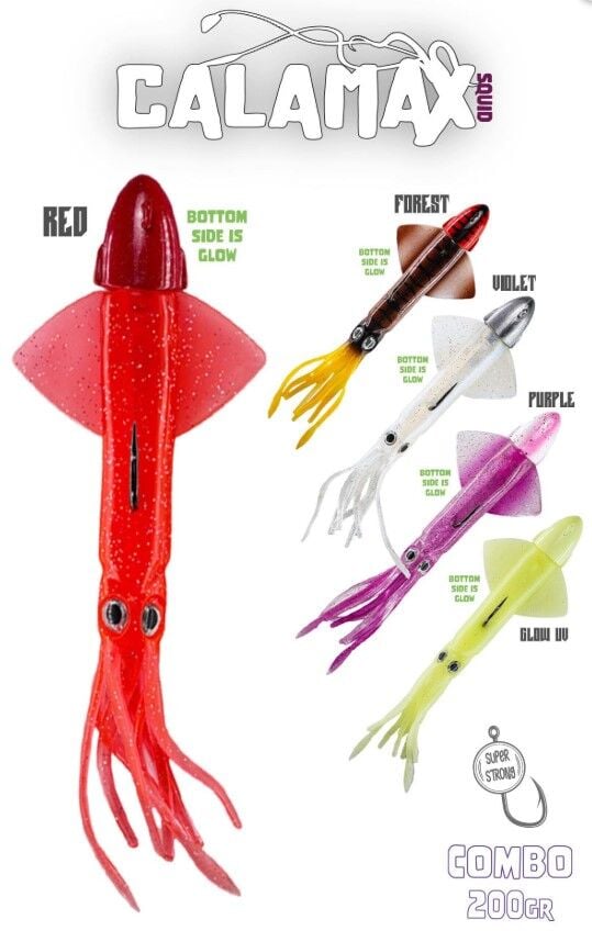 Fujin Calamax 200gr Combo Squid Silikon Yem