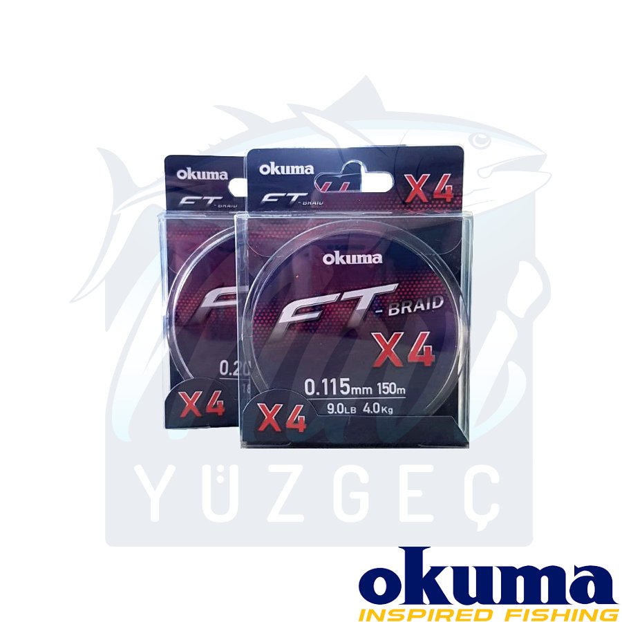 Okuma Ft-*4 Braided Line 150 mt Grey Örgü İp 0,235mm