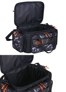 Fujin Black Camo Helper Bag - Balıkçı Çantası