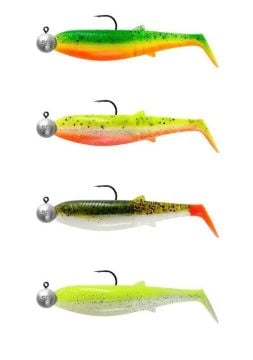Savage Gear Cannibal Shad 12.5cm 20gr+12.5gr #5/0 Dark Water 4+4 Adet Sahte Balık