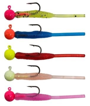 Kendo Hook Worm Jighead+Lrf Silikonu 1.5gr+4.5cm 5 Adet
