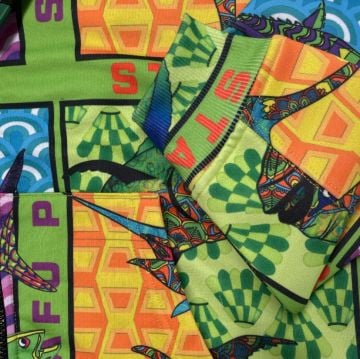 Jedi Unisex Fermuarlı, Kapüşonlu Fish Eye Desenli Sweatshirt