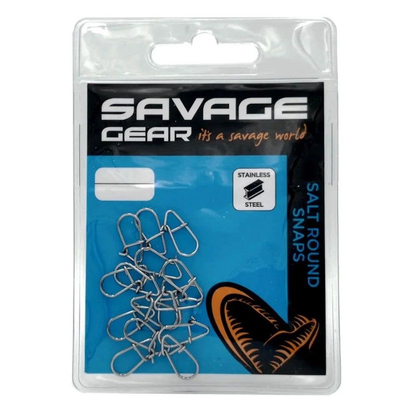 Savage Gear Custom Salt Splitring Snaps – 15 Moschettoni Per Pesca Con Esche Artificiali (Taglia L / 43 Kg) - 3