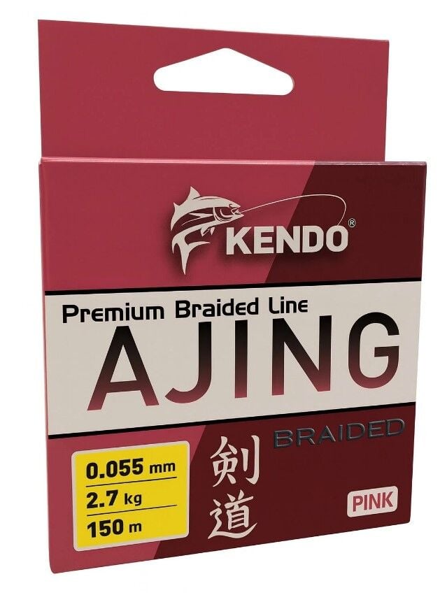 Kendo Ajing Premium Braided Line Pink 150m Örgü İp