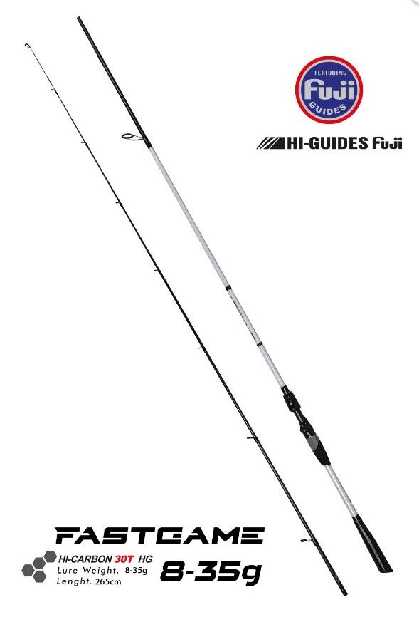 Fujin FastGame 265cm 8-35 gr Spin Kamışı - Mavi Yüzgeç Balık Avı