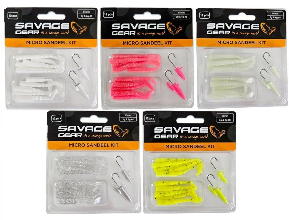 Savage Gear LRF Micro Sandeel Kit 12pcs (1+1. 5+5)