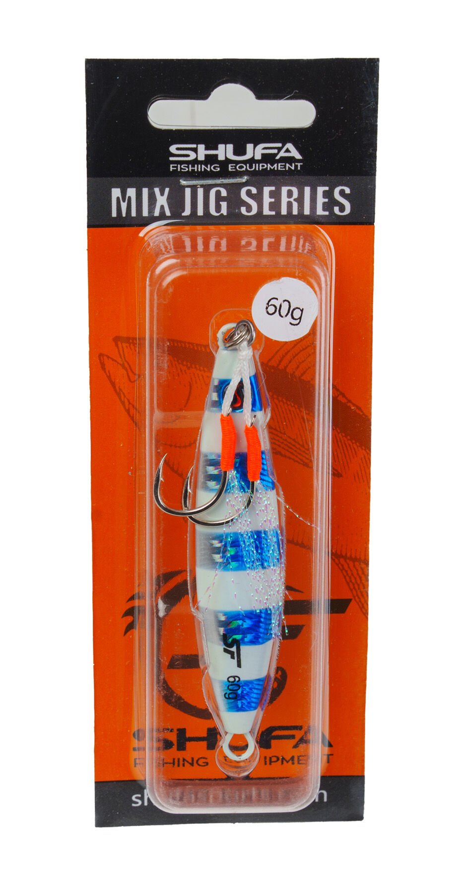 Shufa Jig Series 60 Gr Jig Yem Blue Zebra Glow