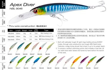 Noeby Apex Diver 160mm 73gr
