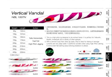 Noeby Vertical Vandal jig 300gr