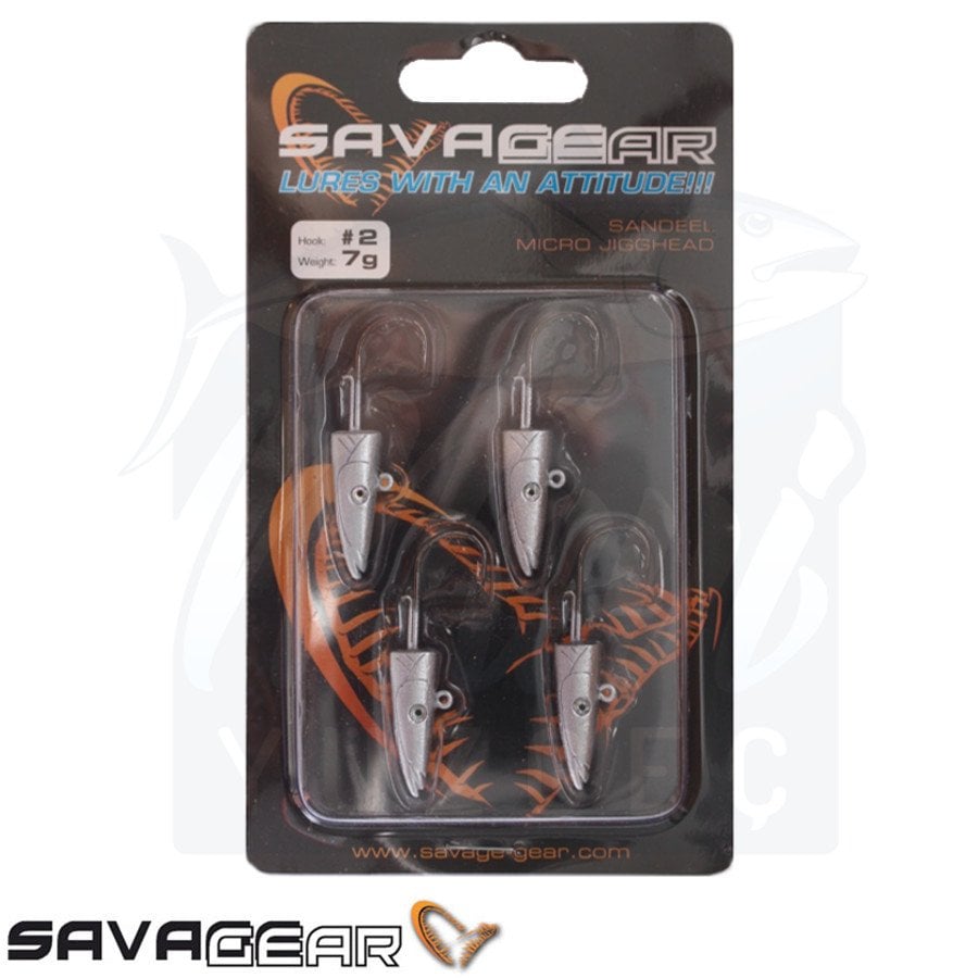 Savage Gear LRF Micro Sandeel Jigghead 7g #2 4pcs