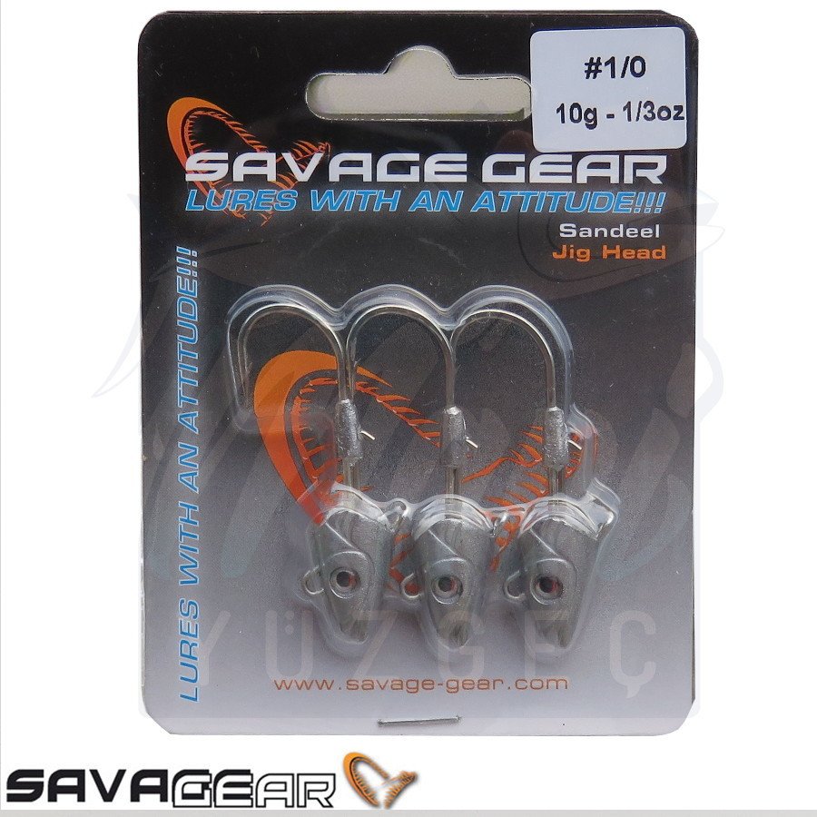 Savage Gear Sandeel Jigg Head 10g 1/0 12.5cm - 3pcs