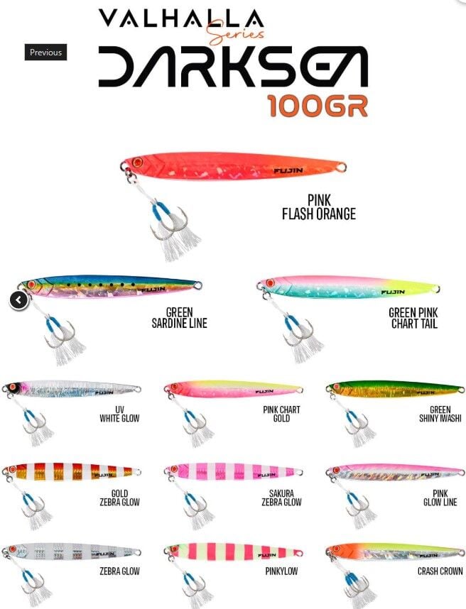 Fujin Valhalla Darksea 100gr Metal Jig Yem
