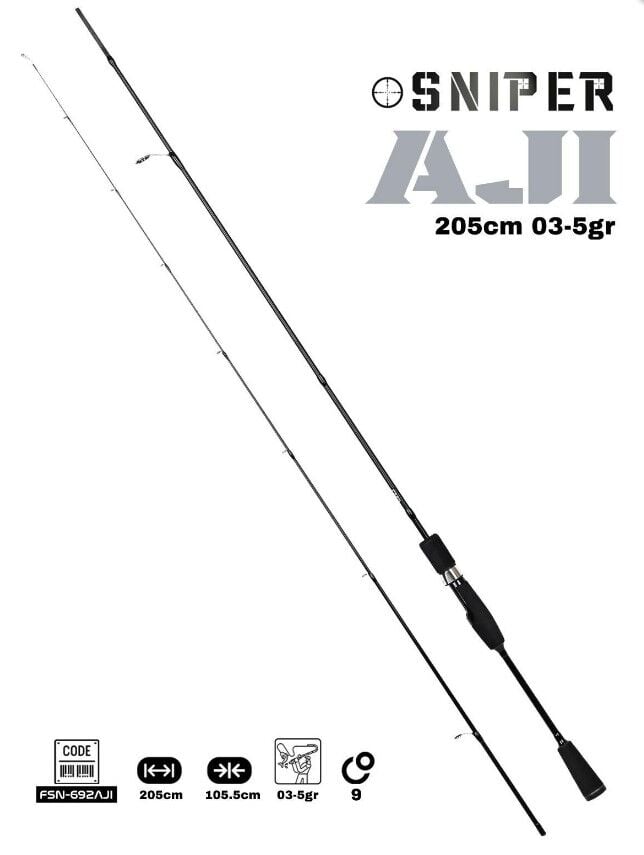 Fujin Sniper 205cm 03-5gr Aji LRF Kamışı