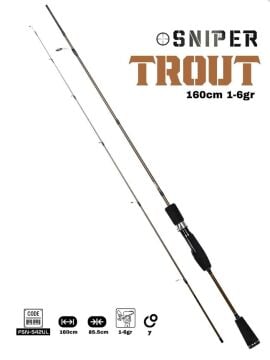 Fujin Sniper Trout 160cm 1-6gr Trout Kamışı Brown