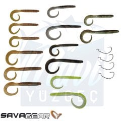 Savage gear Rib Worm Kit 30+17 Adet Suni Yem