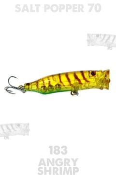 Fujin Salt Popper 70mm 9.5gr Su Üstü Maket Balık #183 Angry Shrimp