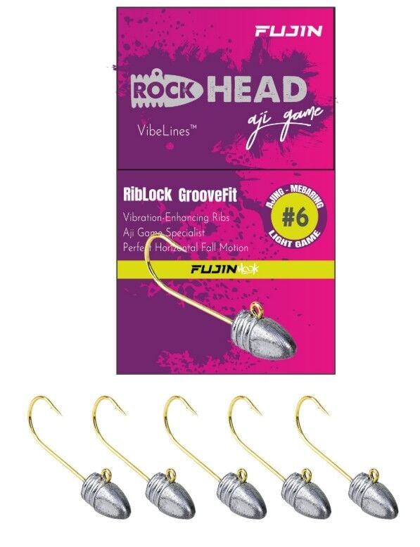Fujin Rock-Head 6no Aji Game Jighead