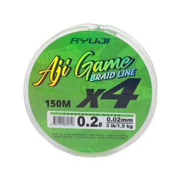 RYUJI AJI GAME 4X,150M 0.05MM CHARTREUSE İP MİSİNA