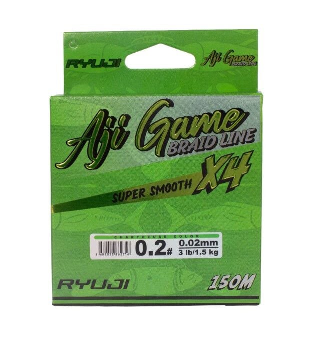 RYUJI AJI GAME 4X,150M 0.05MM CHARTREUSE İP MİSİNA