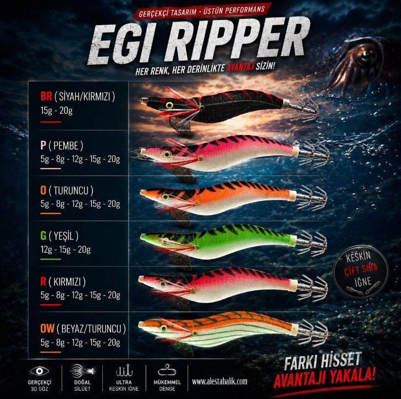 EGI RIPPER #2.5 X6752 10CM 12G