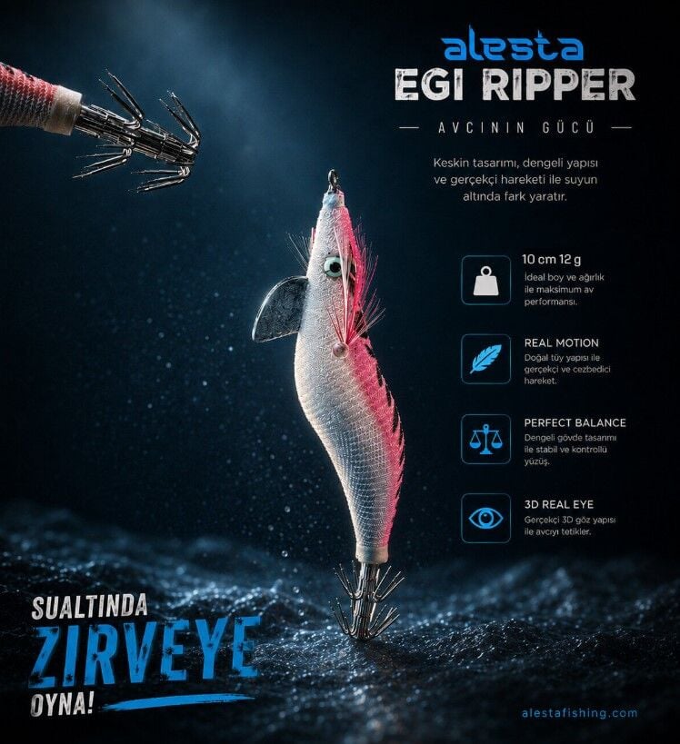 EGI RIPPER #2.5 X6752 10CM 12G Pembe