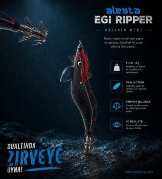 EGI RIPPER #3.0 X6753 11CM 15G Siyah/Kırmızı
