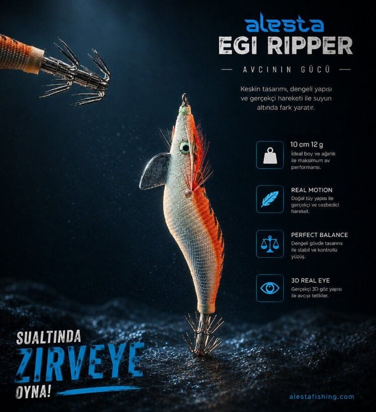 EGI RIPPER #3.0 X6753 11CM 15G Turuncu