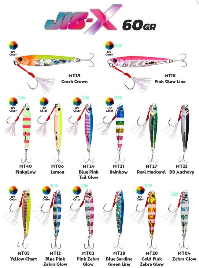 Fujin Jig-X 60gr Shore Jigging Jig Yem