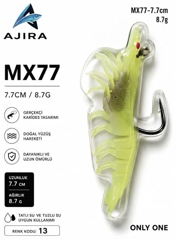 AJIRA MX77 – Silikon Karides Yem Serisi 13
