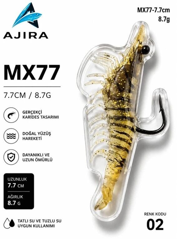 AJIRA MX77 – Silikon Karides Yem Serisi 02
