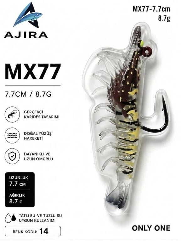 AJIRA MX77 – Silikon Karides Yem Serisi 14