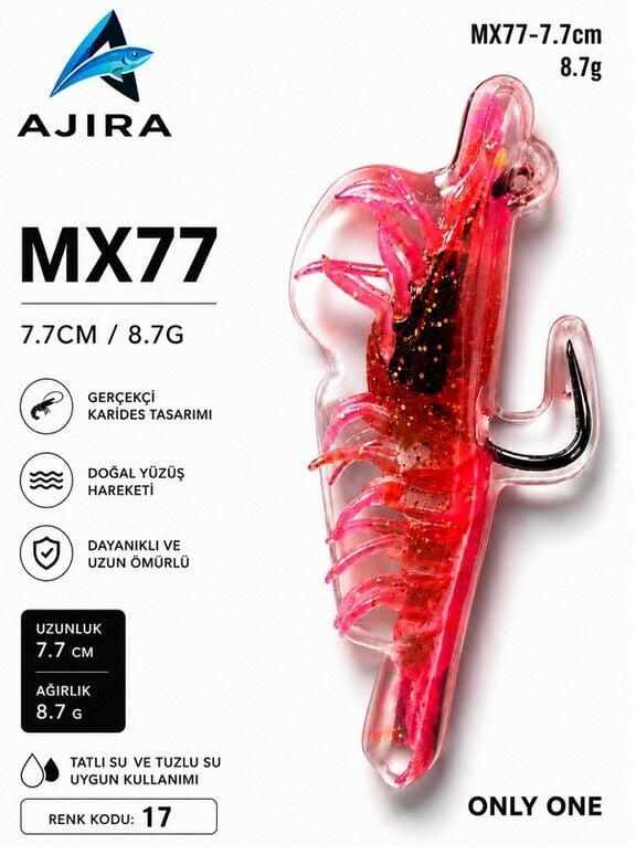AJIRA MX77 – Silikon Karides Yem Serisi 17