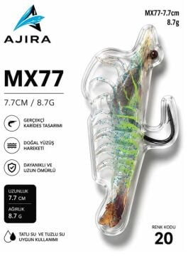 AJIRA MX77 – Silikon Karides Yem Serisi 20