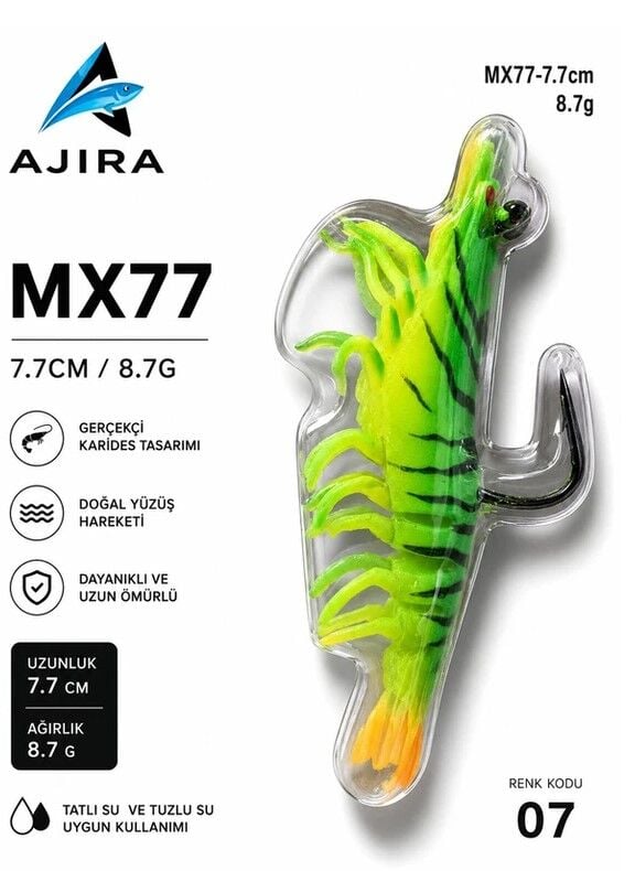 AJIRA MX77 – Silikon Karides Yem Serisi 07