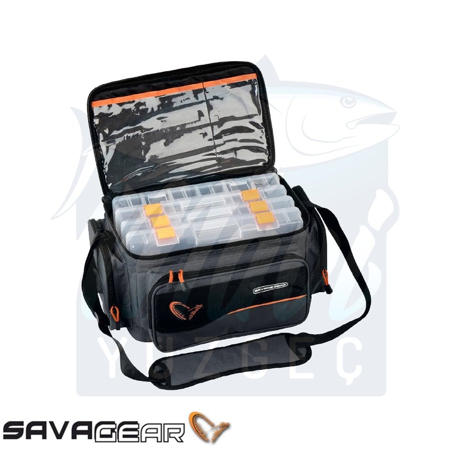 Savage Gear System Box Bag L 3 Boxes (24x 47x 30 cm )