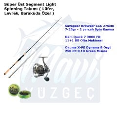 Süper Üst Segment Light Spinning Takımı ( Lüfer, Levrek, Baraküda Özel )