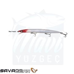 Savage Gear Sandeel Jerk Minnow 175 25g SS 07-Red Head (Yeni )