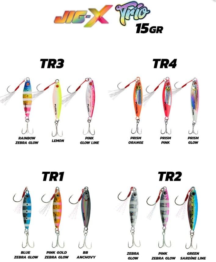 Fujin Jig-X Trio 3lü Micro Jig 15gr