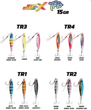 Fujin Jig-X Trio 3lü Micro Jig 15gr