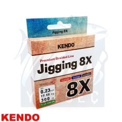 Kendo Jigging 8X Flash 300 mt Örgü İp (FLUO GREEN) 0,32mm