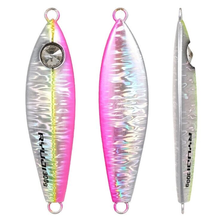RYUJI IRON JIG 300GR SLOW JIG PINKYEL