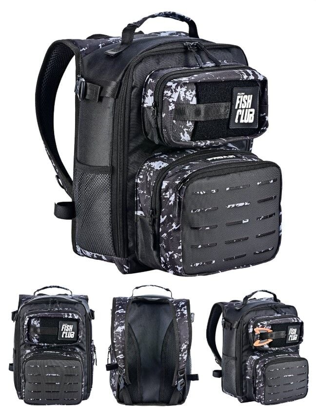 Fujin ProAji Back Pack Black Camo Balıkçı Sırt Çantası