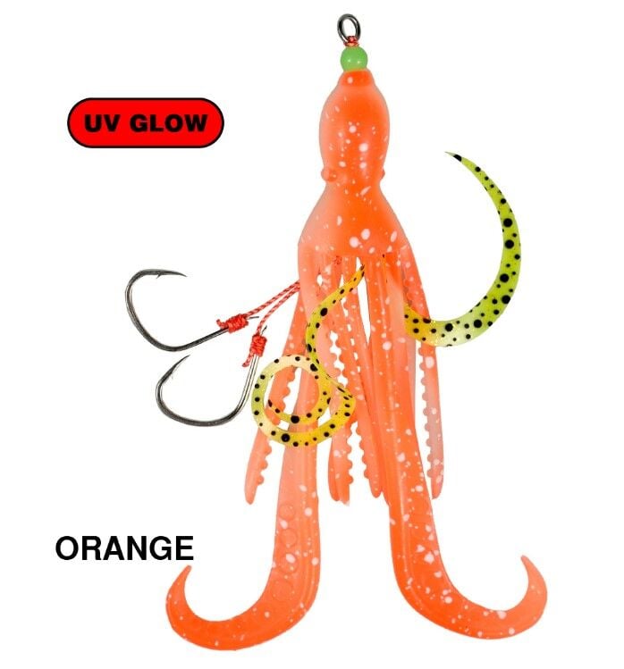 SEABOR OCTO SWIM 15CM Orange UV Glow