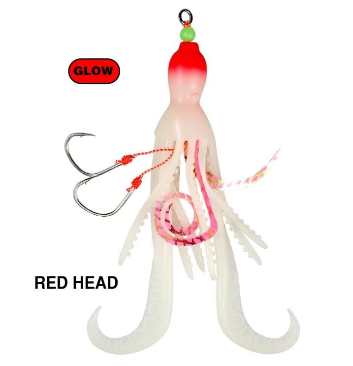 SEABOR OCTO SWIM 15CM Red Head Glow