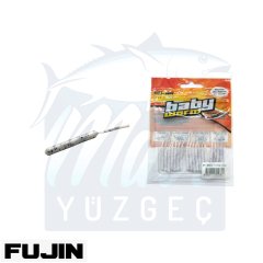 Fujin Baby Worm 5.2 cm Floating LRF Silikonu Fujin Baby Worm 5.2 cm Floating LRF Silikonu FJBB05-White Glow