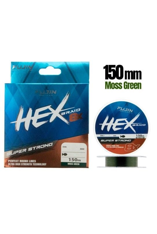 Fujin Hex 8X 150Mt. Moss green Pe Line