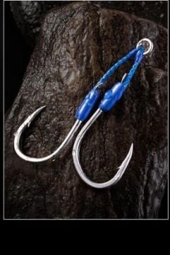 Ecooda Cyan Blue Speed Jigging Hooks Sawara